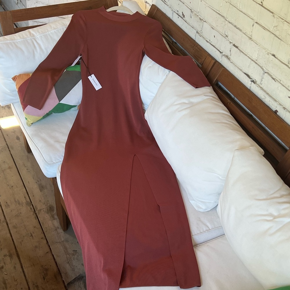 Babaton shirt dress w/ slit